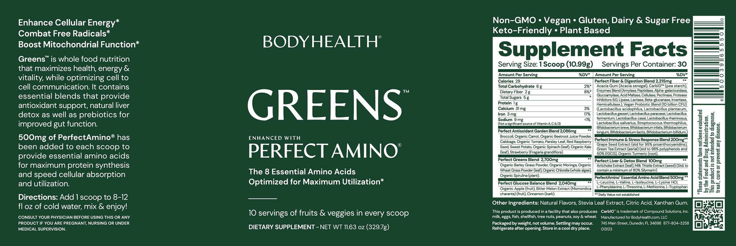 Perfect Greens: Enhanced with Perfect Amino for Optimal Wellness
