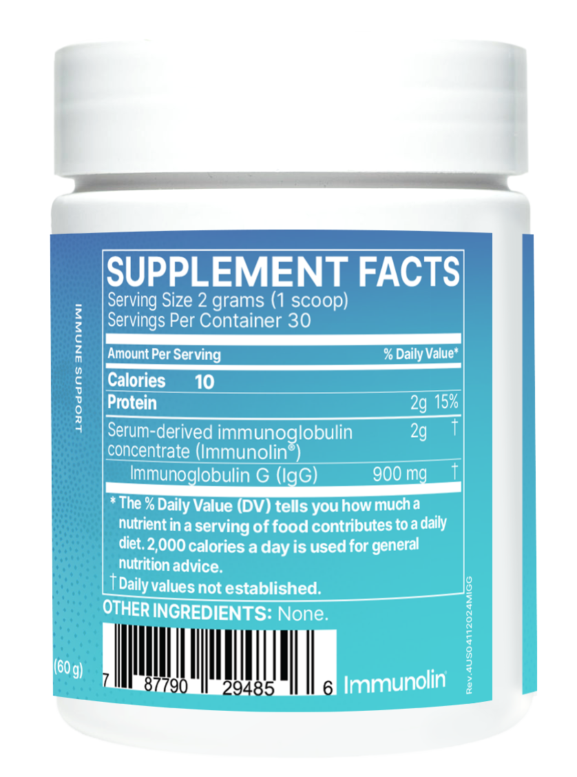 Mega IgG2000 – Dairy-Free Immunoglobulin (Capsules or Powder)