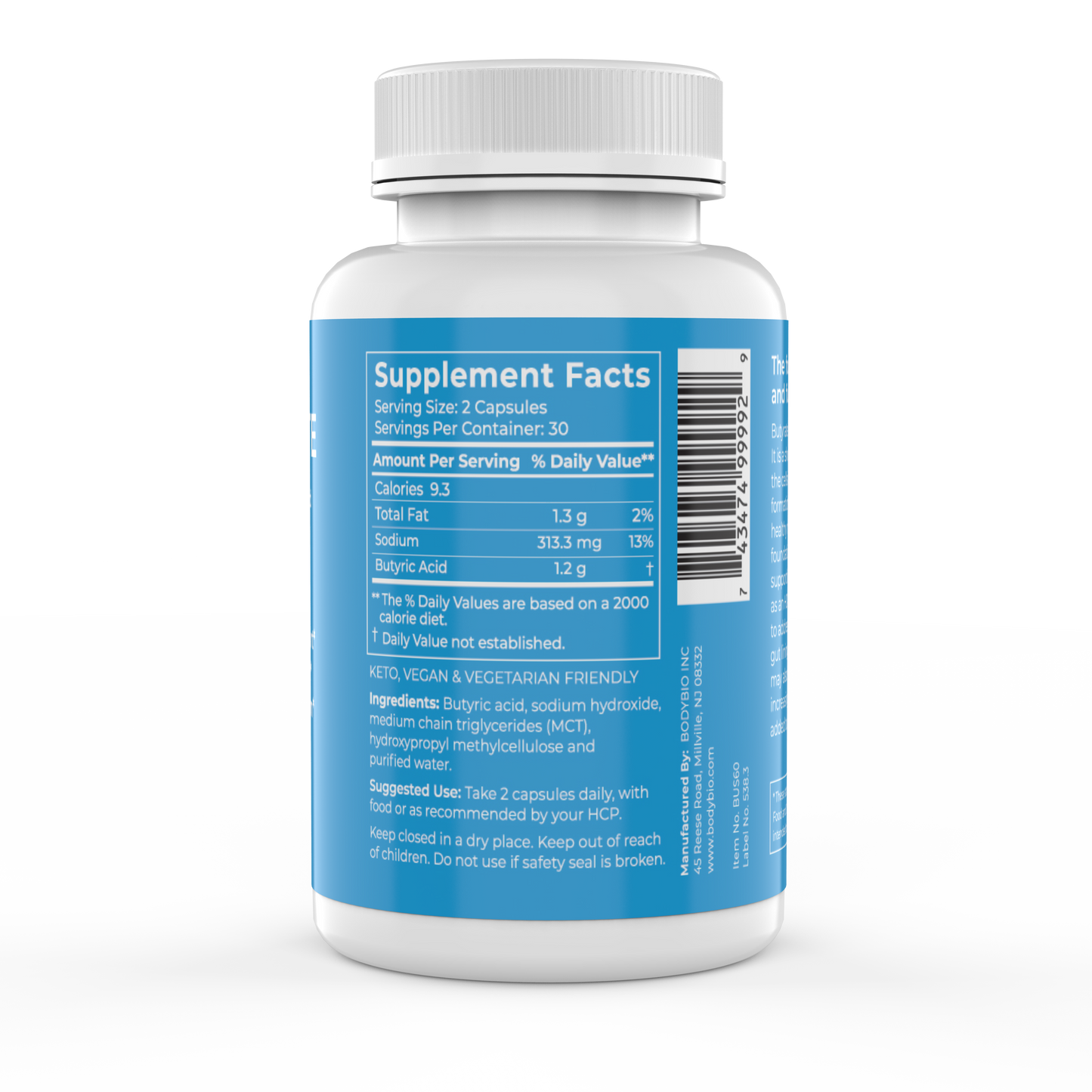 Sodium Butyrate (60 capsules)