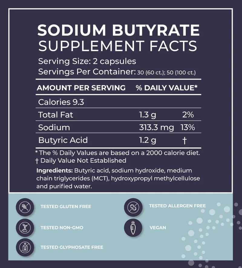 Sodium Butyrate (60 capsules)