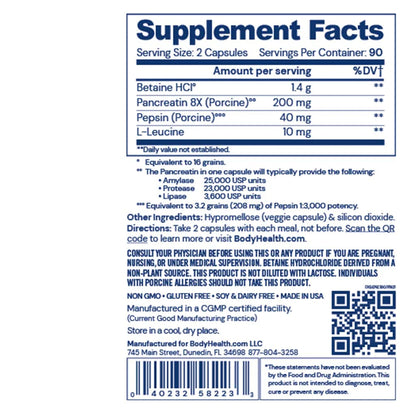 BodyHealth's Digestive Enzymes