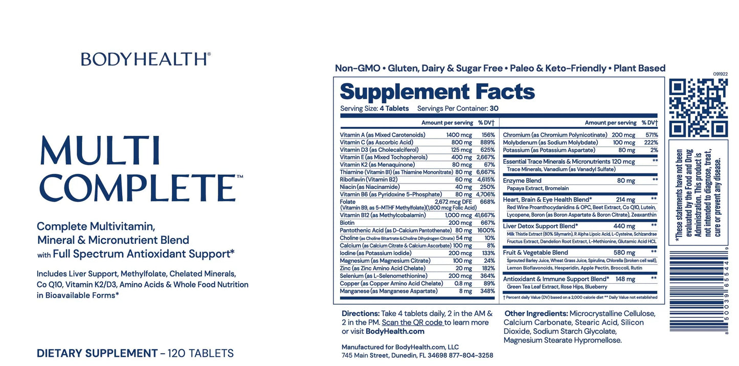 Multi-Complete: Advanced Multivitamin Formula