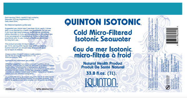 Quinton Isotonic Seawater Electrolytes