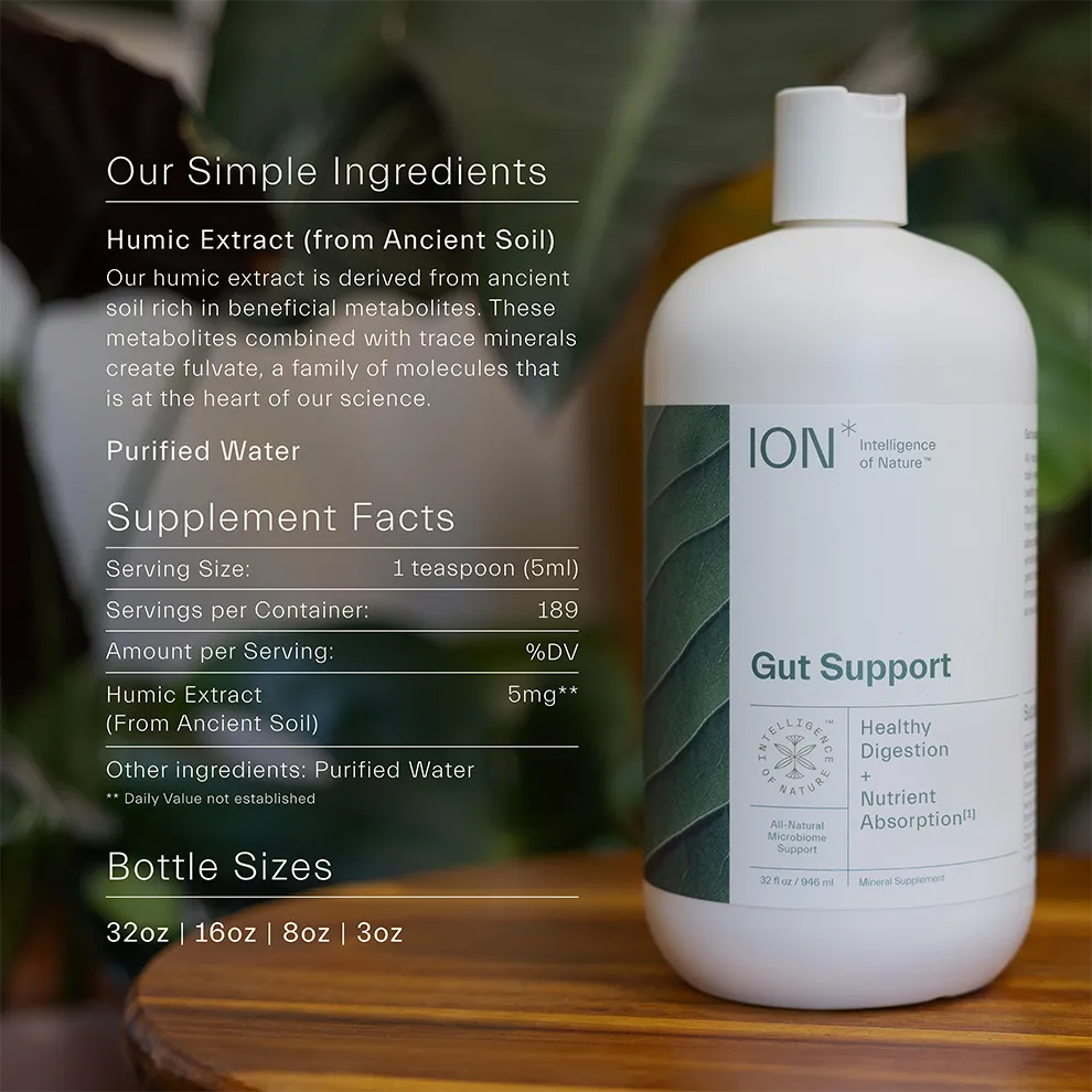 ION* Gut Support 32oz or 16oz options